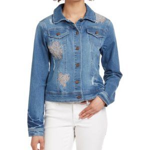 NEW Max Jeans Blossom Floral Embroidered J.Jacket